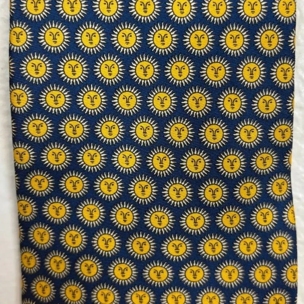 Christian Dior Monsieur Le Soleil Sun Astrology Silk Men’s Necktie